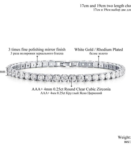 Cubic Zirconia Tennis Bracelet & Bangles for Women