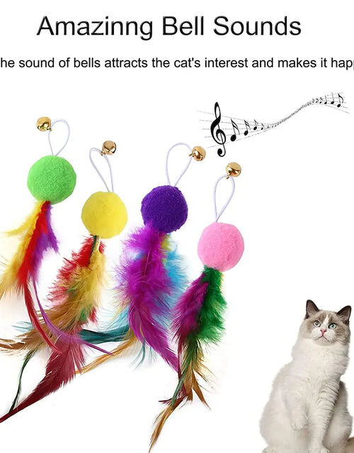 Load image into Gallery viewer, Retractable Cat Feather Toy for Indoor Cats
