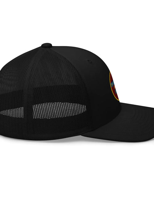 Load image into Gallery viewer, Tropical Maroon Trucker Hat
