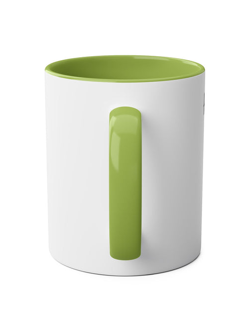 Load image into Gallery viewer, Horse Enthusiast Two-Tone Coffee Mug, Perfect for Gifts, Horse Lovers, Equestrian Decor, Animal Lover&#39;s Mug, Personalized Horse Gift
