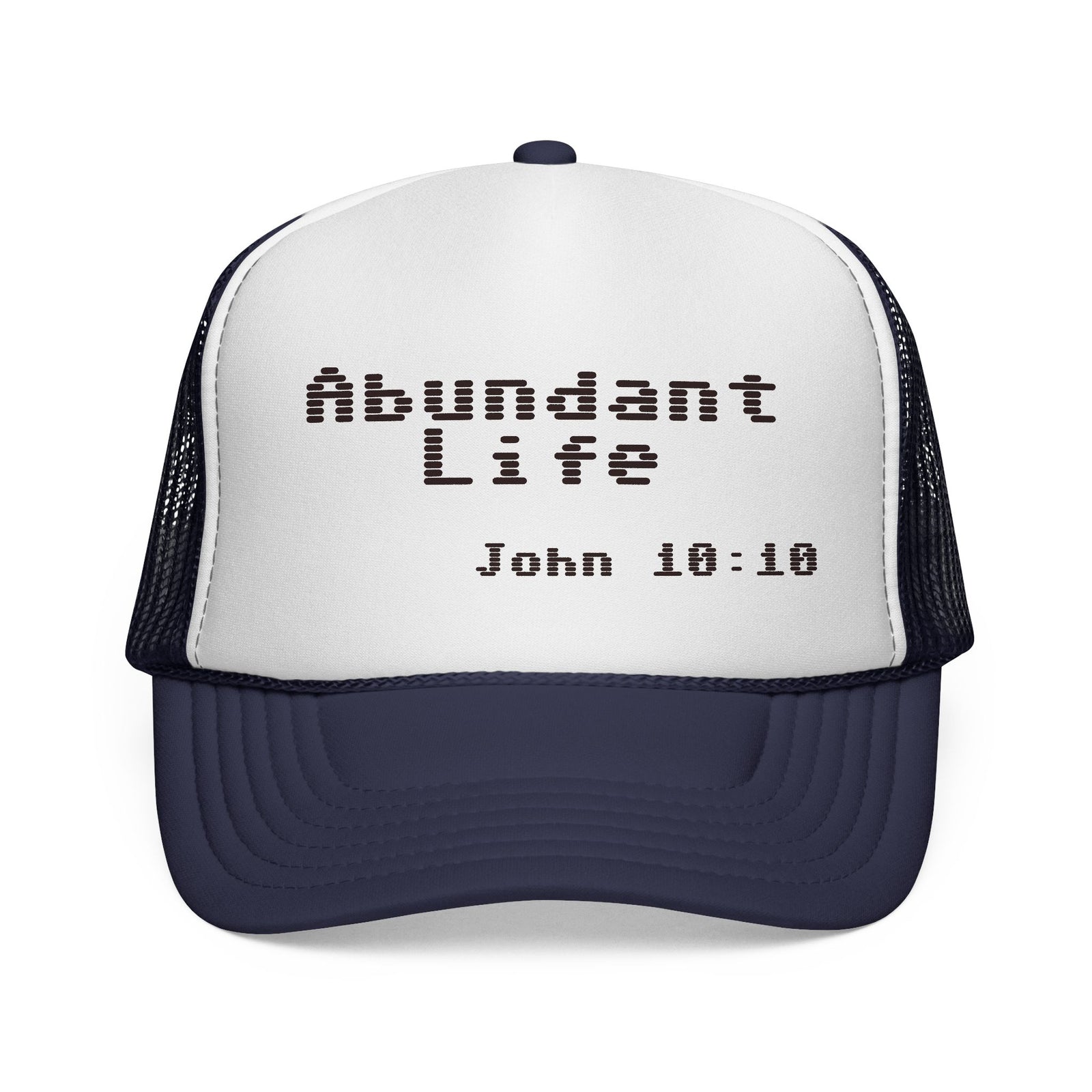 Abundant Life Trucker Cap, Faith-Based Gift, Christian Headwear, Inspirational Cap, Religious Apparel, Summer Outdoor Accessory