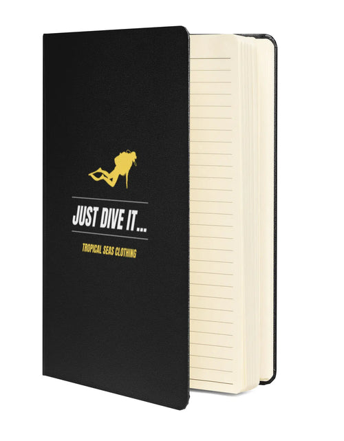 Load image into Gallery viewer, &quot;Just Dive It&quot; Hardcover Bound Dive Log
