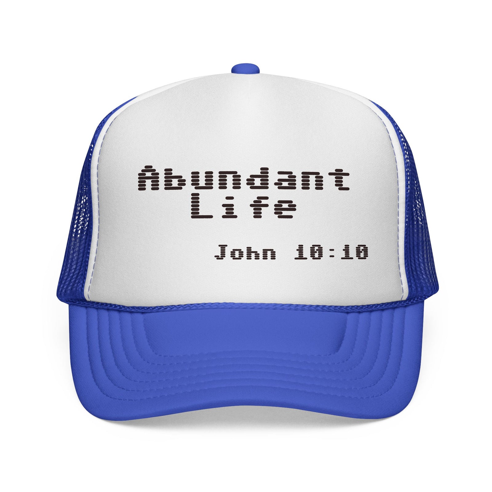 Abundant Life Trucker Cap, Faith-Based Gift, Christian Headwear, Inspirational Cap, Religious Apparel, Summer Outdoor Accessory