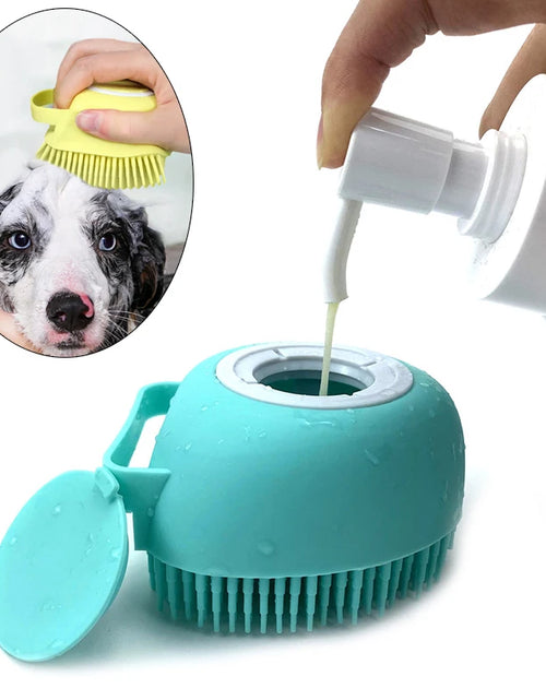 Load image into Gallery viewer, Bath Massage Gloves for Large Dogs and Cats
