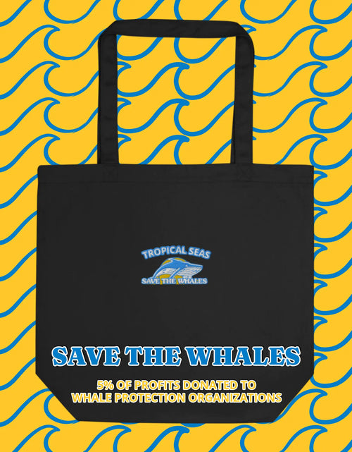 Load image into Gallery viewer, &#39;Save the Whales&#39; Eco Tote Bag
