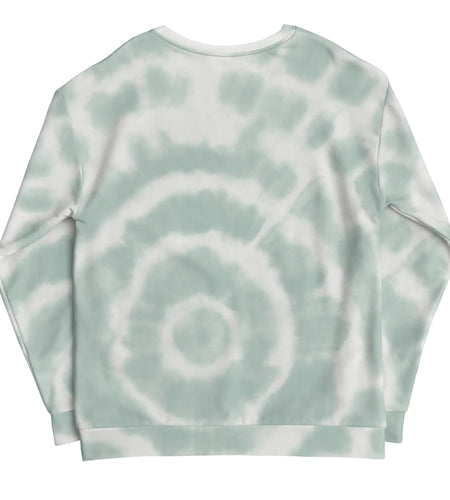 Green Tie-Dye Vibe Tropical Sweatshirt