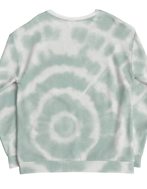 Load image into Gallery viewer, Green Tie-Dye Vibe Tropical Sweatshirt
