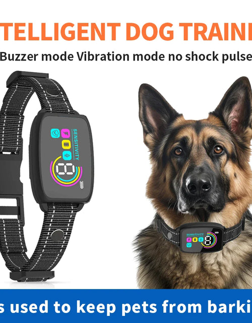 Load image into Gallery viewer, Rechargeable Smart Anti-Bark Collar with HD Display - Waterproof &amp; Effective Bark Control for Dogs!
