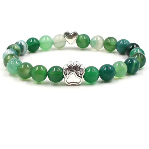 Load image into Gallery viewer, Pet Footprint Stone Bracelets
