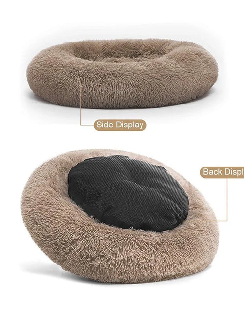 Load image into Gallery viewer, Cozy Round Pet Lounger Bed for Large Dogs and Cats
