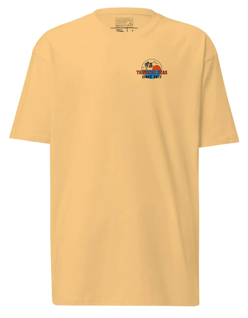 Load image into Gallery viewer, Men’s Premium Palm Paradise Heavyweight T-shirt

