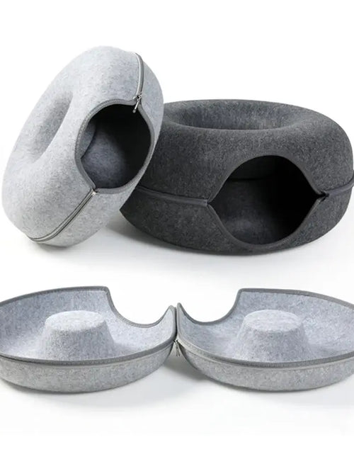 Load image into Gallery viewer, Cat Donut Bed
