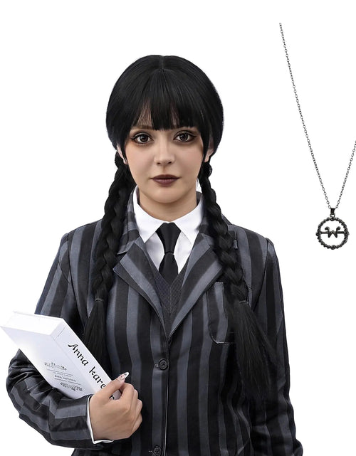 Load image into Gallery viewer, Old Lady Wig And Glasses Grey Wig Short Cosplay Grandma Wig Costume For Women Gray Old Lady
