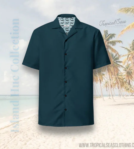 Dark Seas Blue button shirt