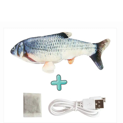 Load image into Gallery viewer, Cats USB Charger Interactive Toy Fish
