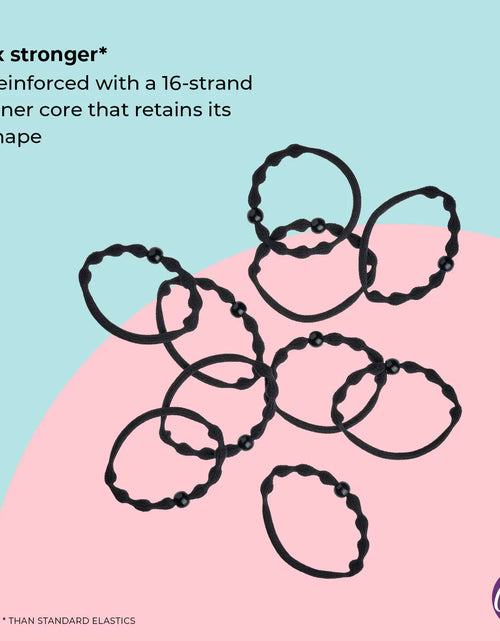 Load image into Gallery viewer, Goody Forever Ouchless Elastic Hair Tie - 10 Count, Black - Medium Hair to Thick Hair - Accessories for Women and Girls
