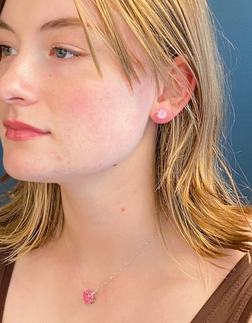 Load image into Gallery viewer, Exceptional Cut Sterling Silver Stud Earrings
