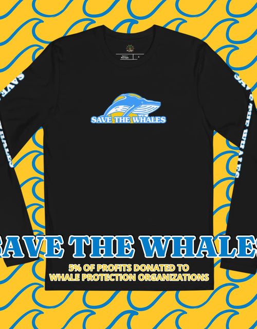 Load image into Gallery viewer, Save the Whales Long Sleeve Fitted Crew
