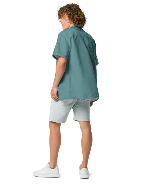 Load image into Gallery viewer, Ocean Green button shirt
