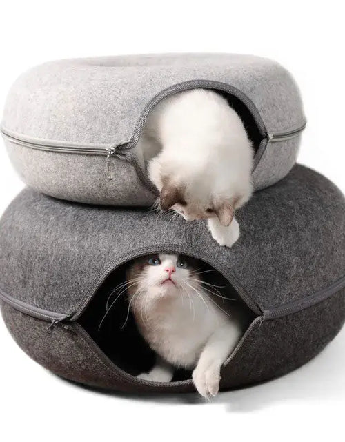 Load image into Gallery viewer, Cat Donut Bed
