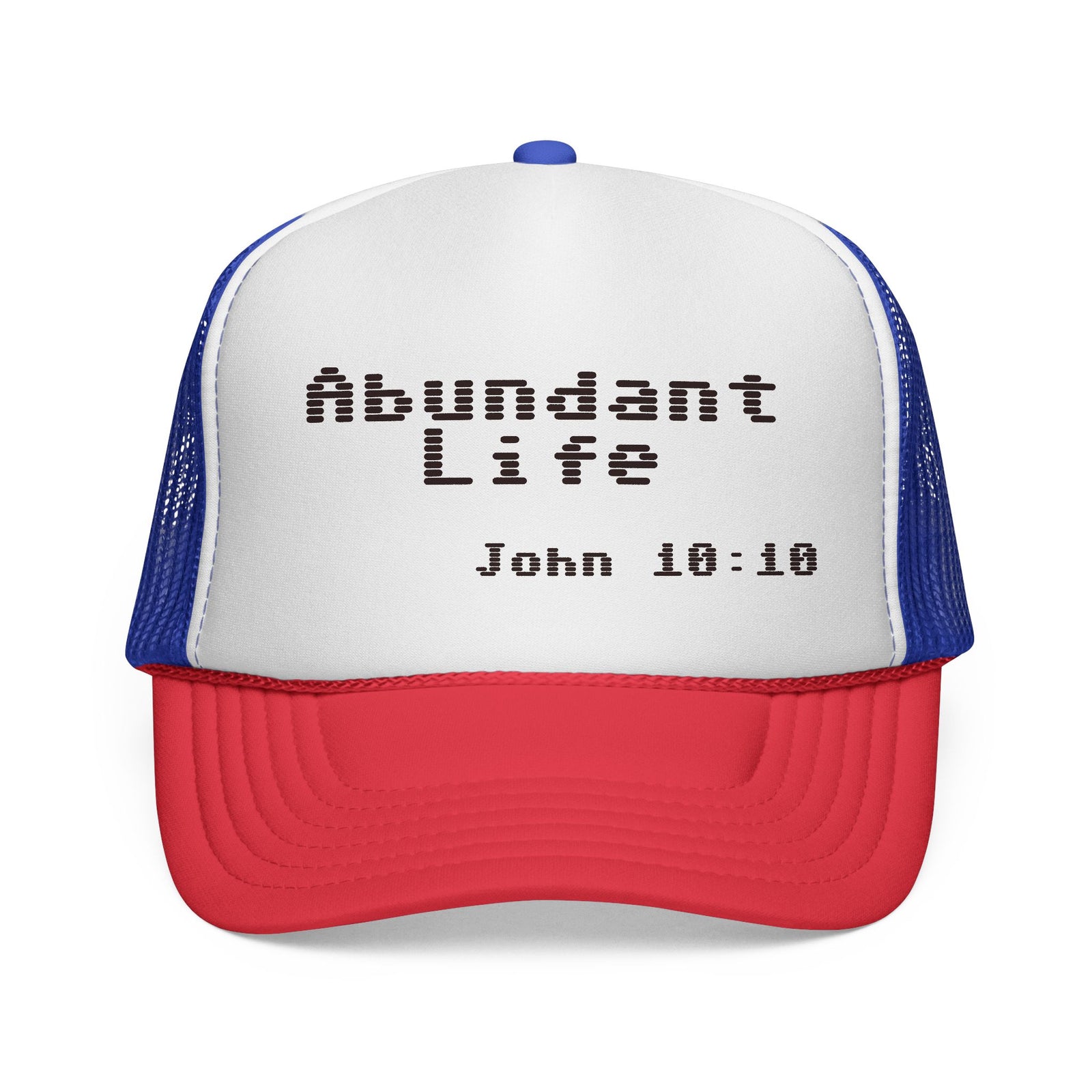 Abundant Life Trucker Cap, Faith-Based Gift, Christian Headwear, Inspirational Cap, Religious Apparel, Summer Outdoor Accessory