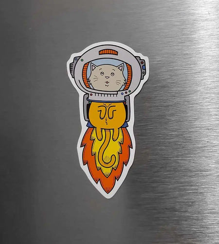 Astronaut Cat Magnet
