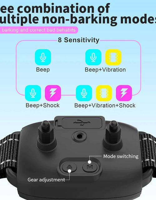 Load image into Gallery viewer, Rechargeable Smart Anti-Bark Collar with HD Display - Waterproof &amp; Effective Bark Control for Dogs!
