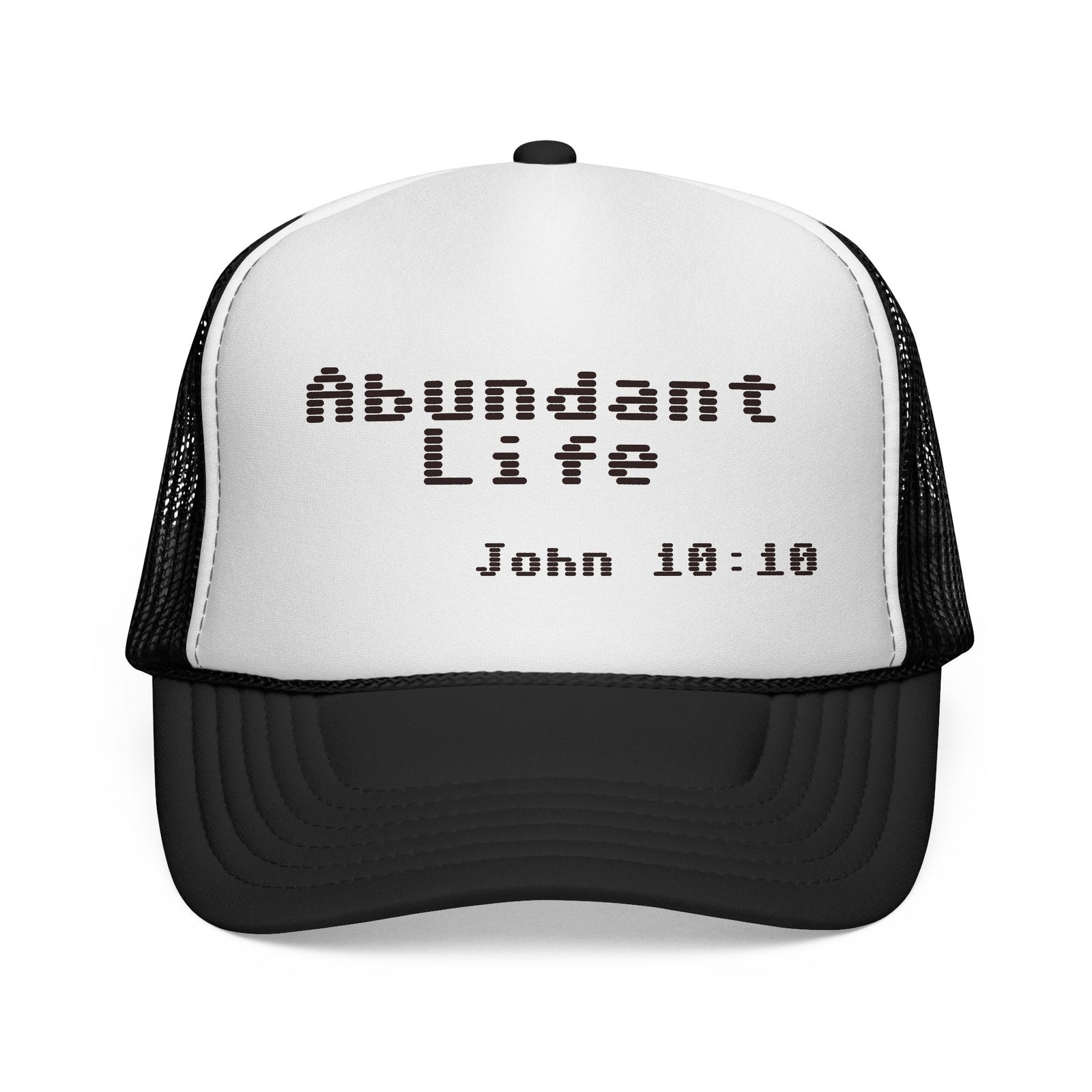 Abundant Life Trucker Cap, Faith-Based Gift, Christian Headwear, Inspirational Cap, Religious Apparel, Summer Outdoor Accessory