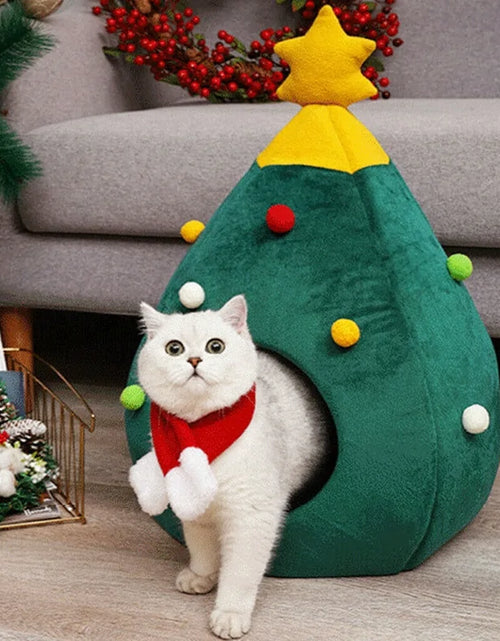 Load image into Gallery viewer, Christmas Cat House
