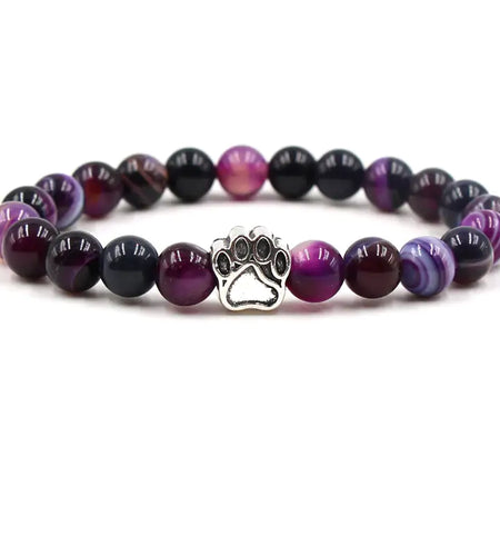 Pet Footprint Stone Bracelets