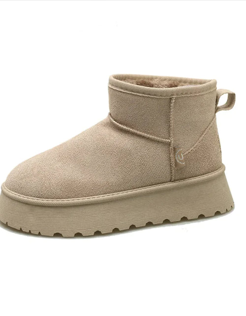 Load image into Gallery viewer, Winter-Ready Fleece-Lined Suede Cotton Shoes – Cozy All-Match Style
