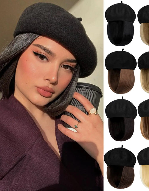 Load image into Gallery viewer, Wig Cap Short Synthetic Bob
