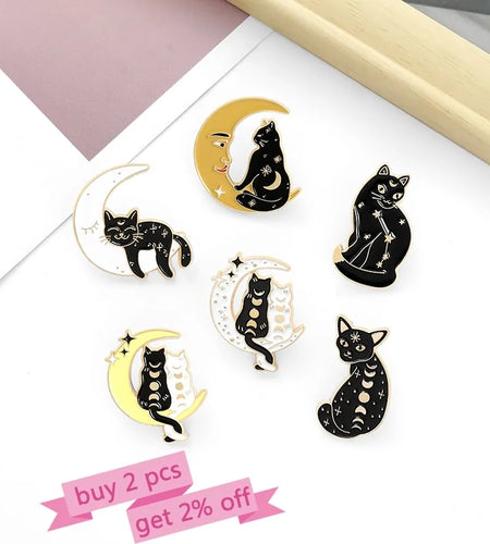 Cat Pin Brooches