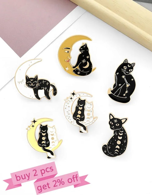 Load image into Gallery viewer, Cat Pin Brooches
