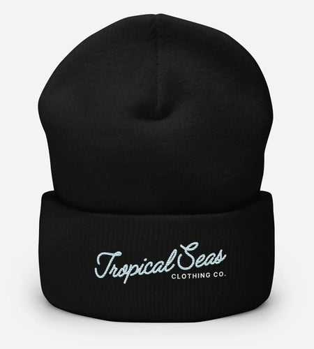 Fancy Tropical Seas Cuffed Beanie