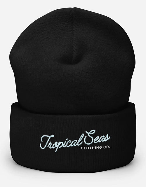 Load image into Gallery viewer, Fancy Tropical Seas Cuffed Beanie
