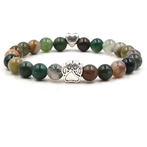 Load image into Gallery viewer, Pet Footprint Stone Bracelets
