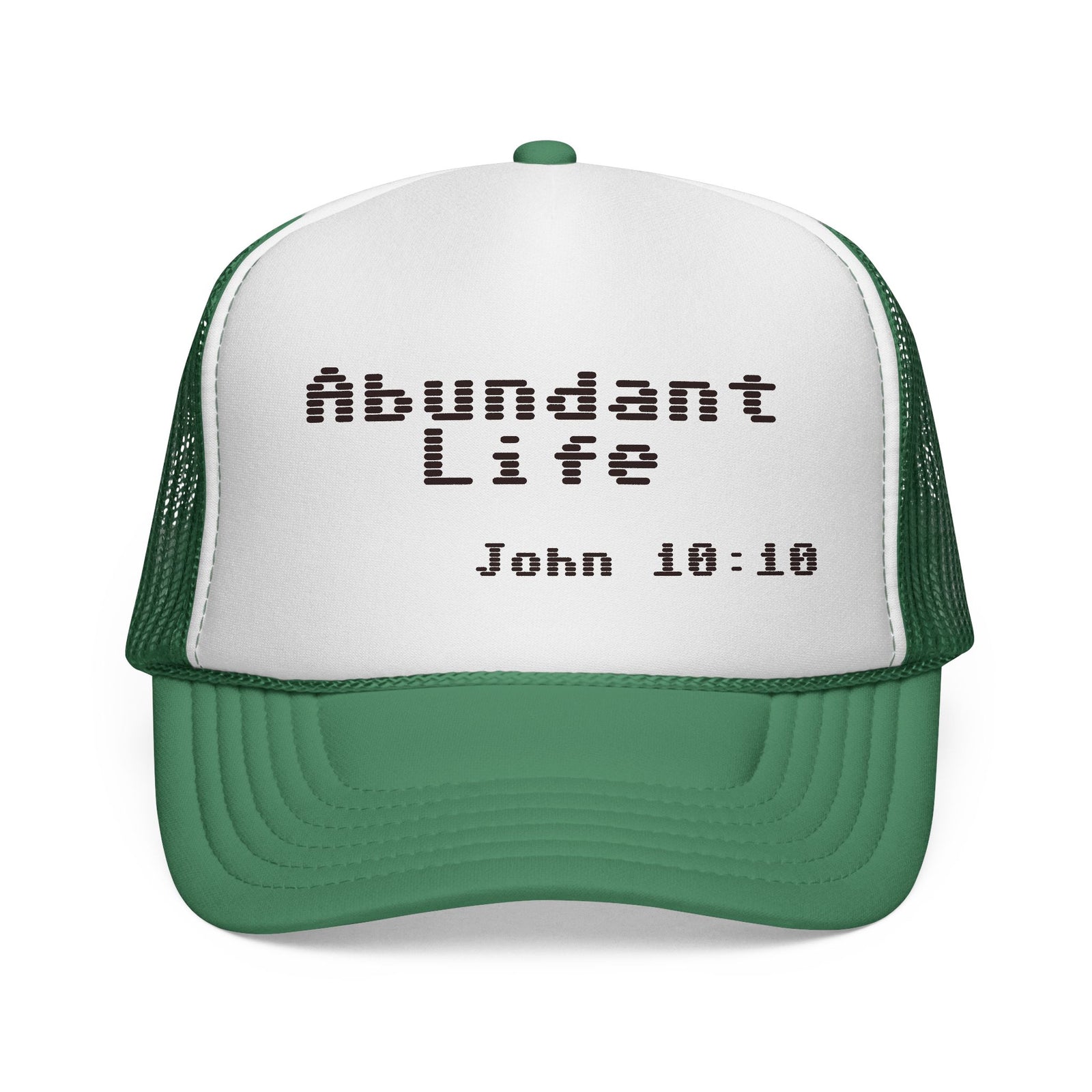 Abundant Life Trucker Cap, Faith-Based Gift, Christian Headwear, Inspirational Cap, Religious Apparel, Summer Outdoor Accessory