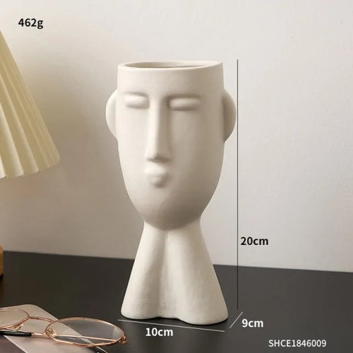 Load image into Gallery viewer, Human Head Glass Vase
