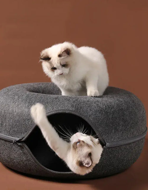 Load image into Gallery viewer, Cat Donut Bed
