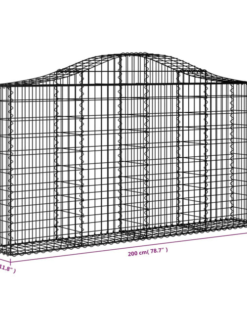 Load image into Gallery viewer, vidaXL Gabion Basket Arched Gabion Basket Planter for Flower Galvanized Iron-2
