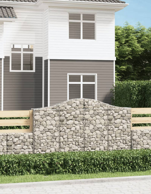 Load image into Gallery viewer, vidaXL Gabion Basket Arched Gabion Basket Planter for Flower Galvanized Iron
