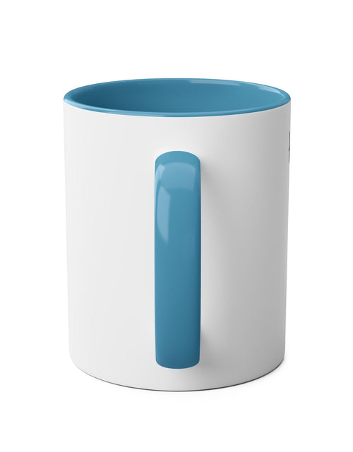 Load image into Gallery viewer, Horse Enthusiast Two-Tone Coffee Mug, Perfect for Gifts, Horse Lovers, Equestrian Decor, Animal Lover&#39;s Mug, Personalized Horse Gift
