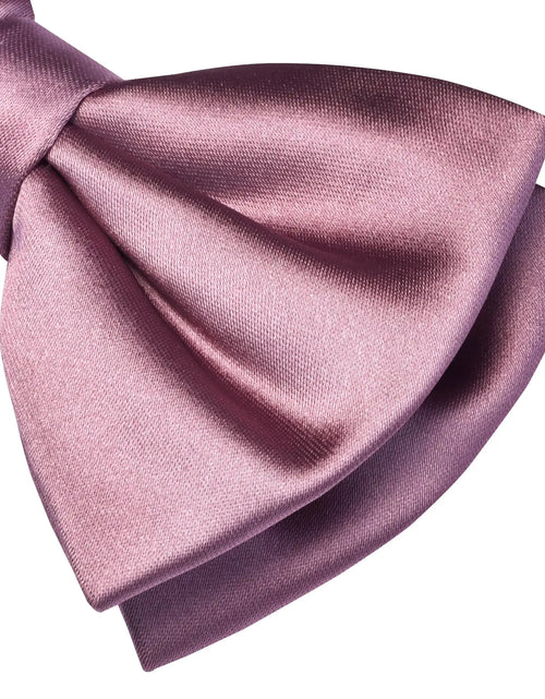 Load image into Gallery viewer, Branduce Solid Color Pre-tied Bow Tie Quality Adjustable Bowtie for Men Party Wedding Dusty Rose
