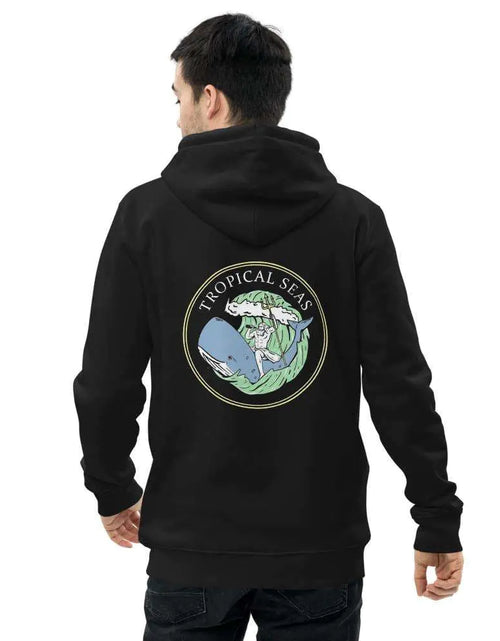 Load image into Gallery viewer, Neptune’s Whale Ride Unisex essential eco hoodie
