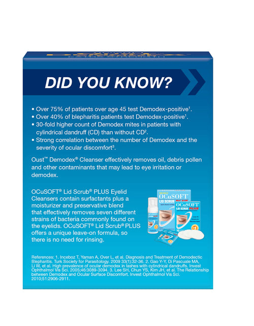 Load image into Gallery viewer, Oust Demodex Cleanser Pre-Moistened Pads 30ct
