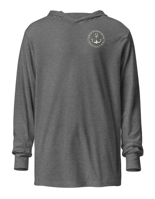 Load image into Gallery viewer, Unisex Drop More Anchor Hooded Long-Sleeve Tee
