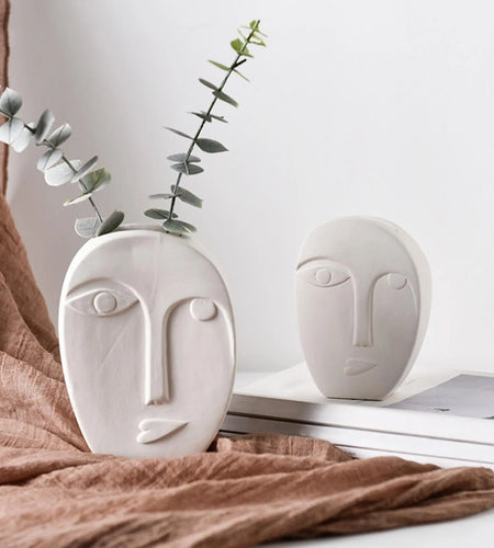 Human Face Expression Plant Pots