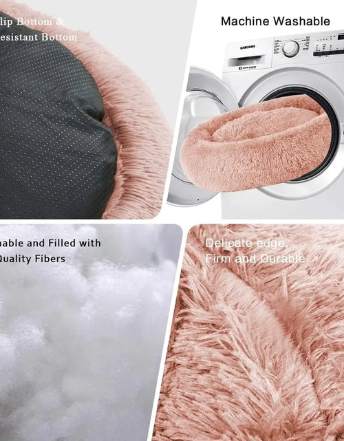 Load image into Gallery viewer, Calming Anti-Anxiety Donut Bed for Dogs and Cats

