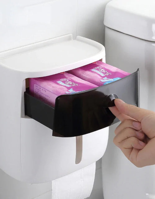 Load image into Gallery viewer, Multipurpose Wall Mounted Toilet Paper Dispenser
